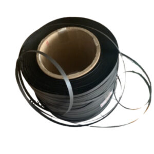 PP omsnøringsbånd sort 8 x 0,40 mm – antistatisk – Ø104